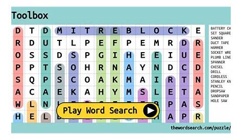 Toolbox Word Search