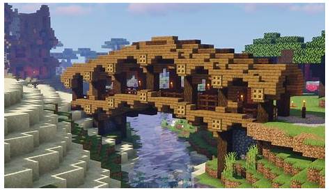 An older bridge design of mine. : r/Minecraft
