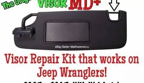 2010 jeep wrangler sun visor repair kit