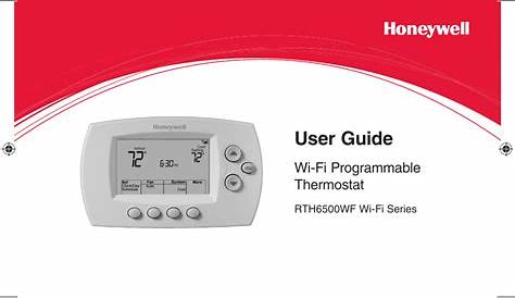 Honeywell Thermostat RTH6500WF, RTH6580WF User manual | Manualzz