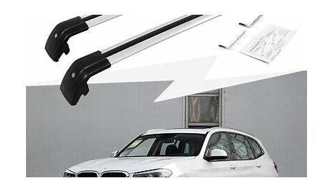 Fit for 2018 2019 BMW X3 G01 Aluminum Cross Bars Roof Rack Silver