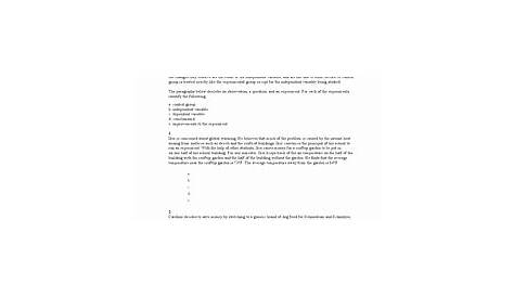 50 Identifying Variables Worksheet Answers