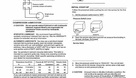 Ingersoll-Rand SS3 Owner's Manual | Page 3 - Free PDF Download (12 Pages)