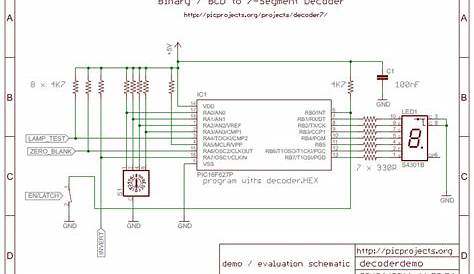 bcd to 7 segment decoder schematic