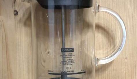 NEW BODUM LATTEO Manual Milk Frother - Glass Handle 8oz - Cappucino for