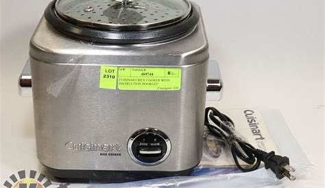 CUISINART RICE COOKER WITH INSTRUCTION BOOKLET - Kastner Auctions