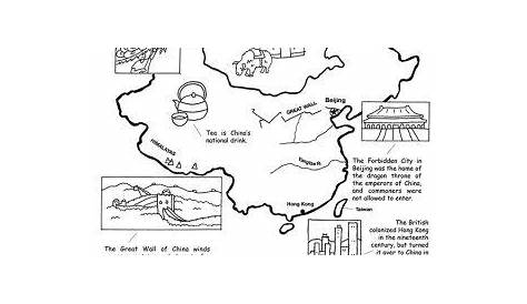 Ancient China Map Worksheet