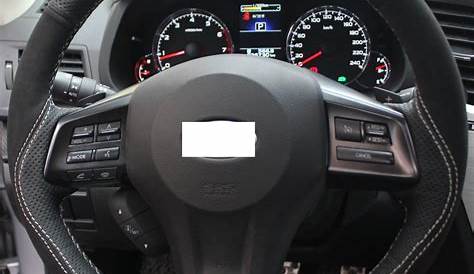 XuJi Black Genuine Leather Suede Steering Wheel Cover for Subaru