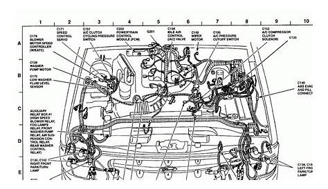2001 ford taurus engine parts diagram