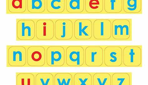 lowercase letters for kids