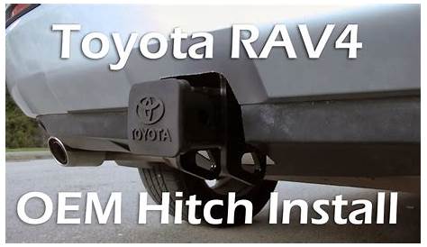 Toyota RAV4 (2019-2024): OEM Toyota Hitch Installation. - YouTube
