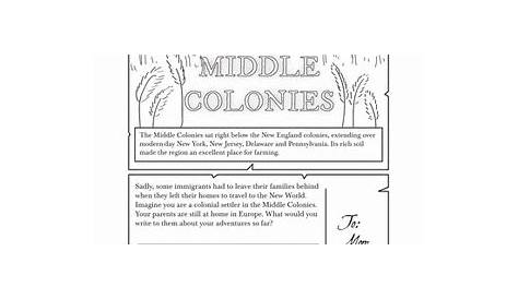 life in colonial america worksheets
