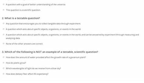 scientific questions worksheet