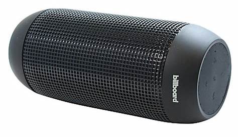 Billboard Waterproof Bluetooth Speaker 4.5 H x 8 W x 2.5 D Black by