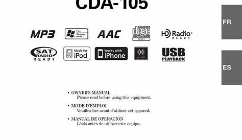 ALPINE CDA-105 OWNER'S MANUAL Pdf Download | ManualsLib