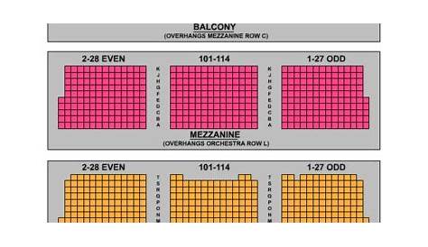 shubert theatre nyc seating chart