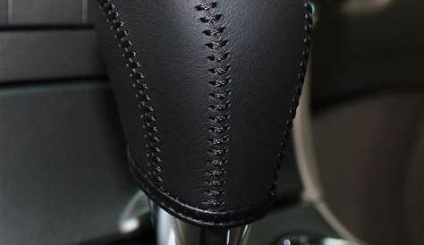 leather gear shift cover
