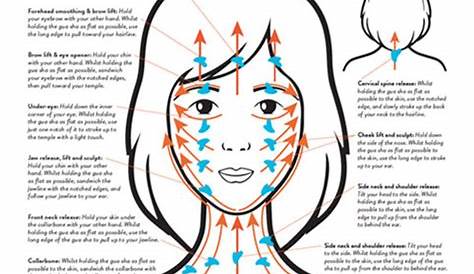 gua sha face chart