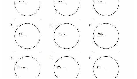 Area of a Circle Worksheets – Free Printable
