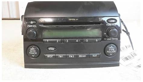 2006 Toyota Sienna RADIO AM-FM,CD,86120-AE053 | eBay
