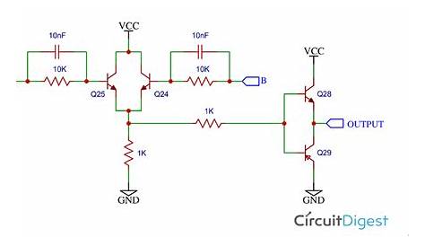 and gate circuit diagram using transistor