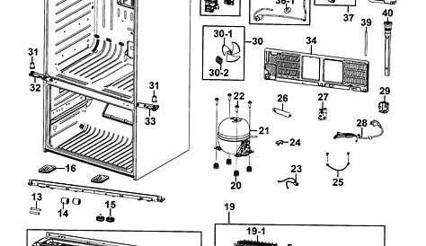 Samsung Refrigerator Parts Diagram - Heat exchanger spare parts