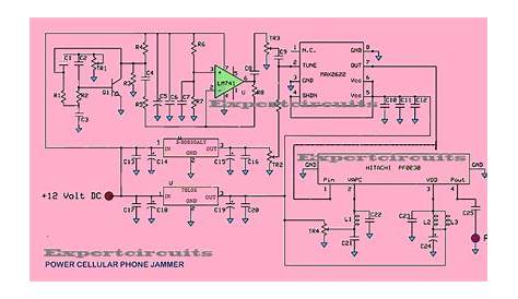 gsm cell phone jammer circuit diagram