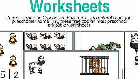 Zoo Animals Printable Worksheets And Resources (Pre-k)