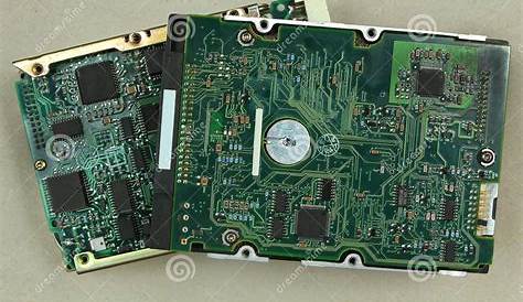 Hard drive circuit boards stock image. Image of computer - 118477069