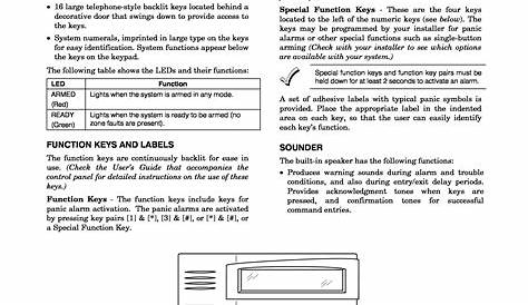 honeywell 6150 keypad user manual pdf