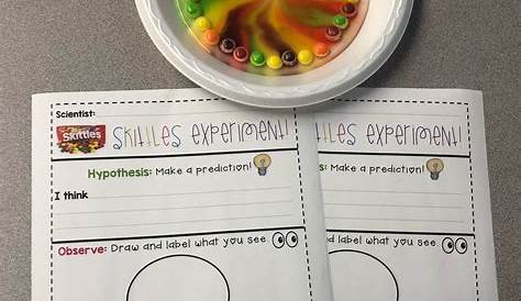 skittles science experiment worksheets