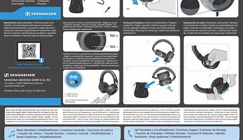sennheiser headphones instruction manual