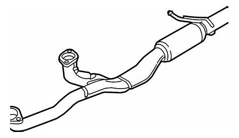 Ford Explorer Exhaust Crossover Pipe. EXHAUST PIPE. FRONT - DB5Z5G274B