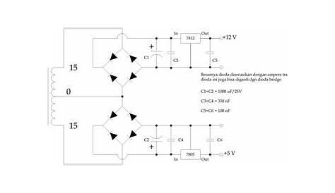 dual voltage power supply schematic