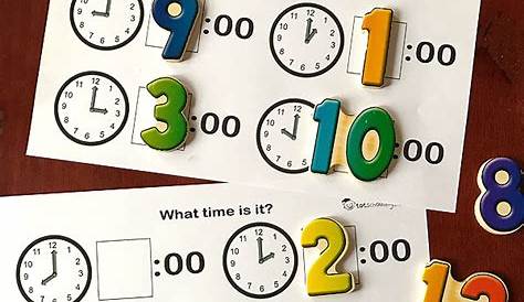 Telling Time Preschool Worksheets | Totschooling - Toddler, Preschool