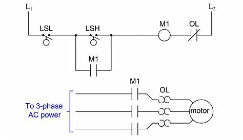 schematic diagram of a simple start stop motor control circuit