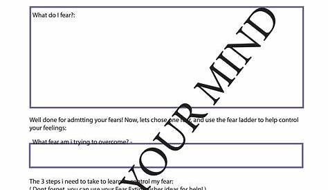 EMDR Children's Therapy Worksheet: Fear Ladder Supporting | Etsy