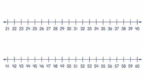 number line to 40 printable