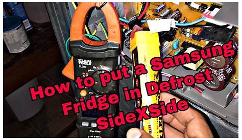 Samsung fridge How To Put In Defrost - YouTube