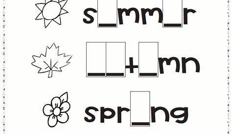 matching seasons worksheets for kindergarten