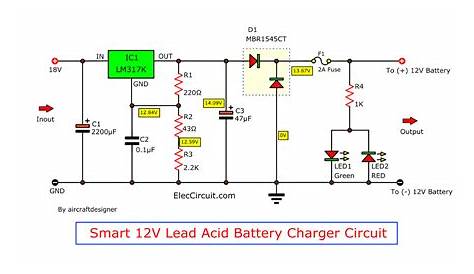 solar 12v battery charger circuit diagram with auto cut-off