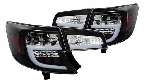 12-14 Toyota Camry Black Housing Aftermarket LED Taillights