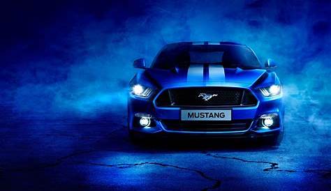 blue ford mustang gt