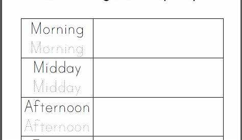 How I Organize My Day Worksheet | Student Handouts