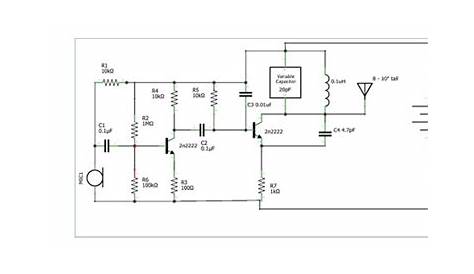 Simple Short Range Portable FM Transmitter Circuit Diagram - Circuits