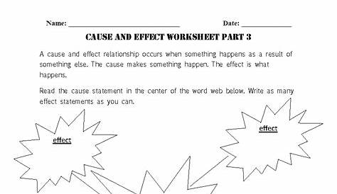 Compound Sentences Showing Cause And Effect Worksheets - Foto Kolekcija