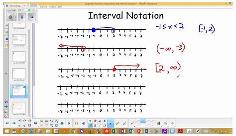 interval notation worksheets with answers