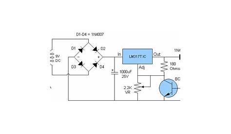 rechargeable battery circuit diagram