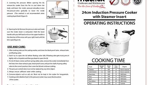 cooks pressure cooker manual