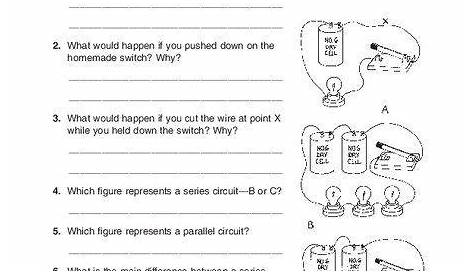 Electric Circuits Worksheets With Answers - Worksheets Master